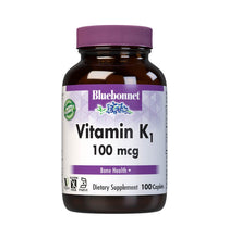 Load image into Gallery viewer, Bluebonnet Nutrition Vitamin K1 100 mcg 100 Caplets
