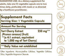 Load image into Gallery viewer, Solgar Tart Cherry Extract, 1,000 mg 90 Vegetable Capsules
