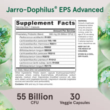 Load image into Gallery viewer, Jarrow Formulas Jarro-Dophilus EPS Advanced Ultra Gut Rescue 55 Billion CFU 30 Veggie Capsules
