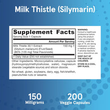 Load image into Gallery viewer, Jarrow Formulas Vegan Milk Thistle 150 mg
