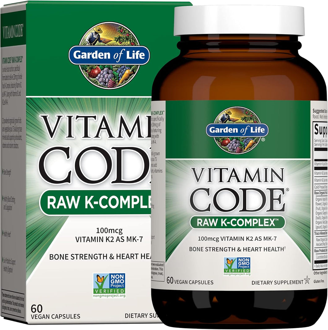 Garden of Life, Vitamin Code® RAW K-Complex™ 60 Vegan Capsules