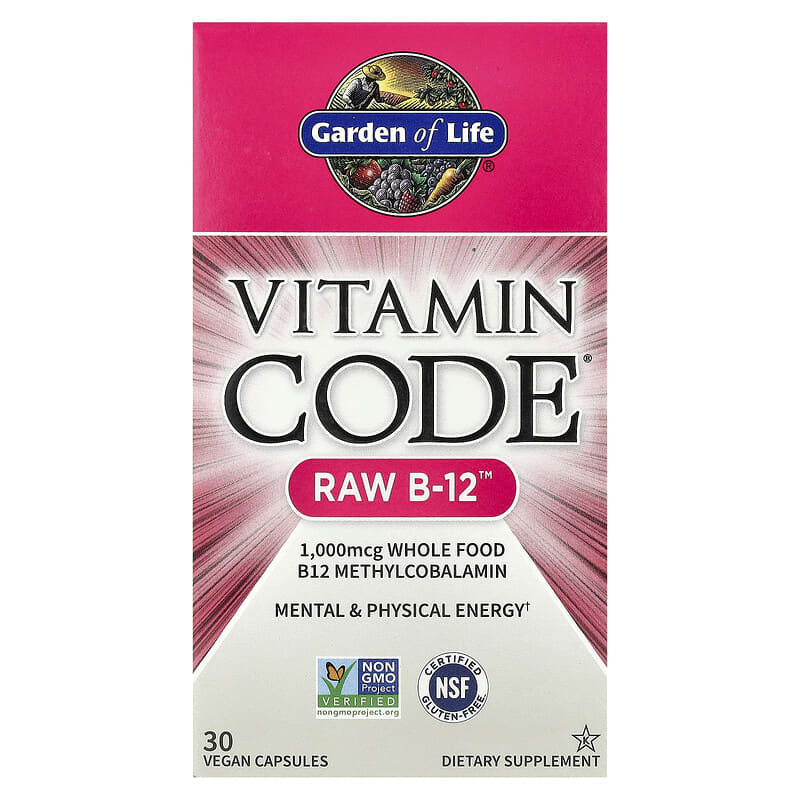 Garden of Life Vitamin Code® RAW B-12™ 30 Vegan Capsules