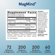 Load image into Gallery viewer, Jarrow Formulas Vegan MagMind Stress Resistance 60 Veggie Capsules
