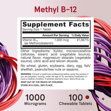 Load image into Gallery viewer, Jarrow Formulas Methyl B-12 Lemon - 1000mcg
