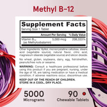 Load image into Gallery viewer, Jarrow Formulas Methyl B-12 Cherry - 5000mcg
