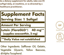 Load image into Gallery viewer, Solgar Lutein 40 mg 30 Softgels
