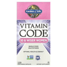 Load image into Gallery viewer, Garden of Life Vitamin Code® Whole Food Multivitamin For 50 &amp; Wiser Women
