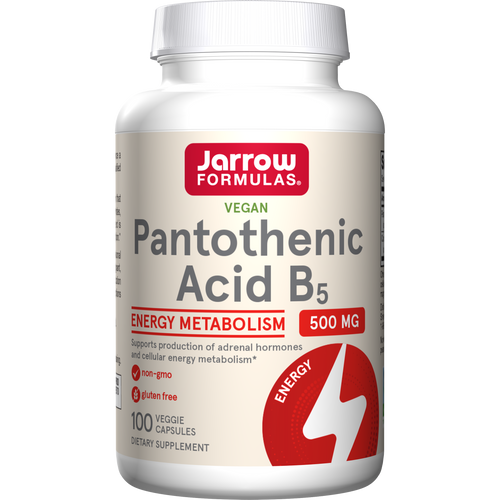 Jarrow Formulas Pantothenic Acid B5 500 mg 100 Veggie Caps