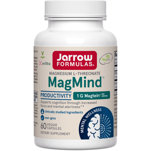 Jarrow Formulas Vegan MagMind Productivity 60 Veggie Capsules