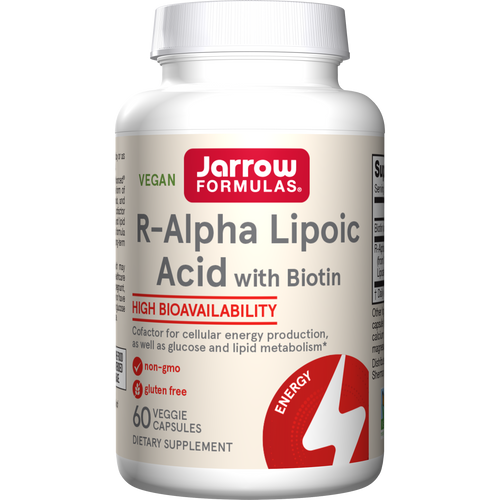 Jarrow Formulas R-Alpha Lipoic Acid with Biotin 60 Veggie Capsules