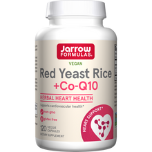 Load image into Gallery viewer, Jarrow Formulas Vegan Red Yeast Rice + Co-Q10 120 Veggie Capsules
