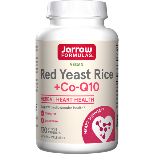 Jarrow Formulas Vegan Red Yeast Rice + Co-Q10 120 Veggie Capsules