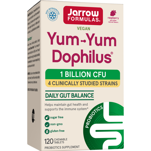 Jarrow Formulas Yum-Yum Dophilus® Natural Raspberry - 1 Billion CFU