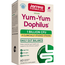 Load image into Gallery viewer, Jarrow Formulas Yum-Yum Dophilus® Natural Raspberry - 1 Billion CFU
