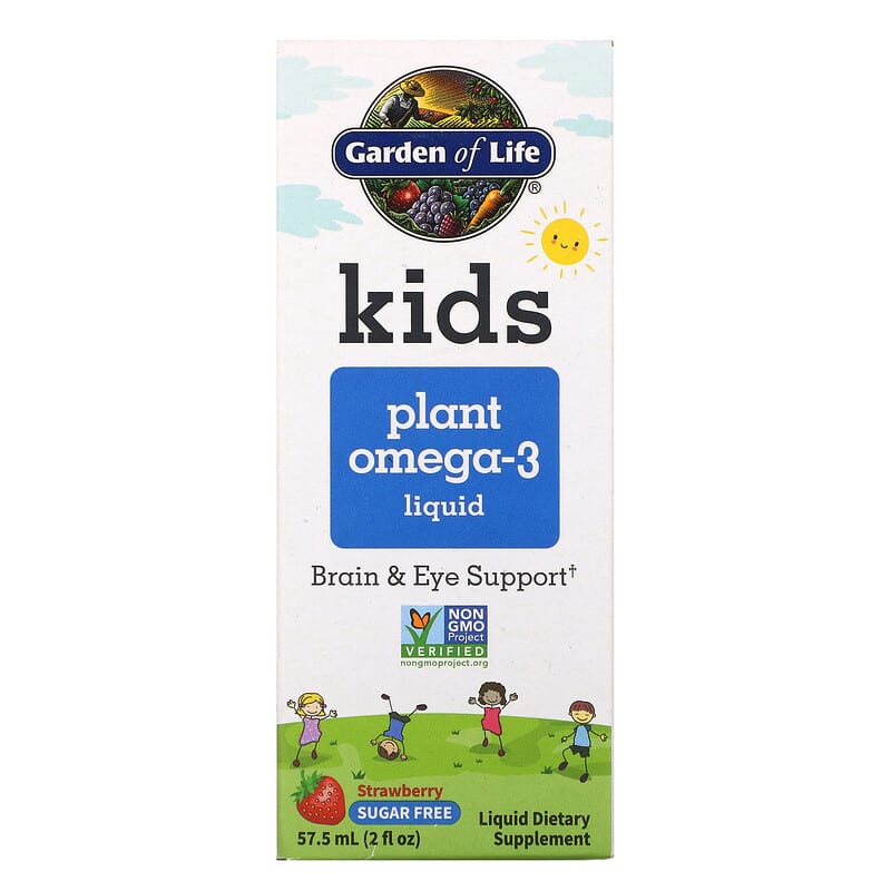 Garden of Life Kids Plant Omega-3 Liquid Strawberry