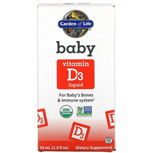 Load image into Gallery viewer, Garden of Life Baby Vitamin D3 Liquid
