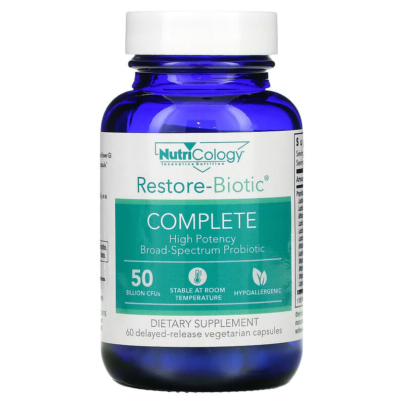 Nutricology Restore-Biotic™ Complete 50 Billion CFUs