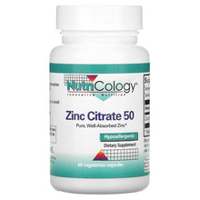 Load image into Gallery viewer, Nutricology Zinc Citrate 50 Pure, Well-Absorbed Zinc
