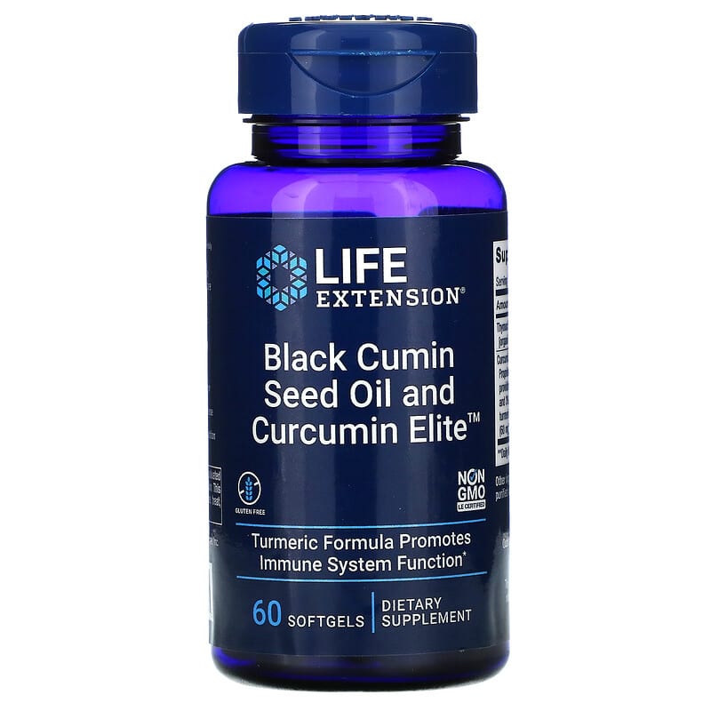 Life Extension Black Cumin Seed Oil and Curcumin Elite™