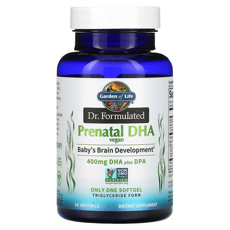 Garden of Life Dr. Formulated Vegan Prenatal DHA 400 mg