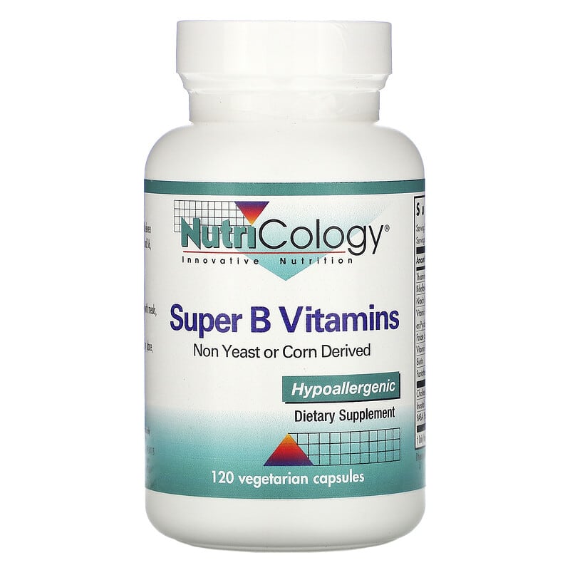 Nutricology Super B Vitamins Non Yeast or Corn Derived