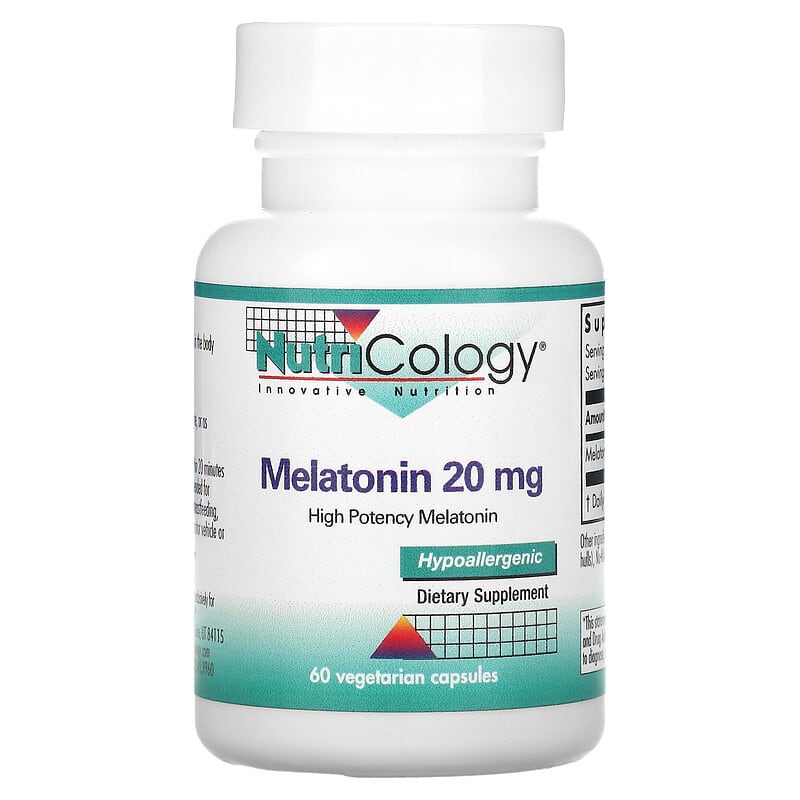 Nutricology Melatonin 20 mg High Potency Melatonin