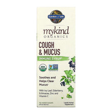 Load image into Gallery viewer, Garden of Life MyKind Organics, Cough &amp; Mucus Immune Syrup
