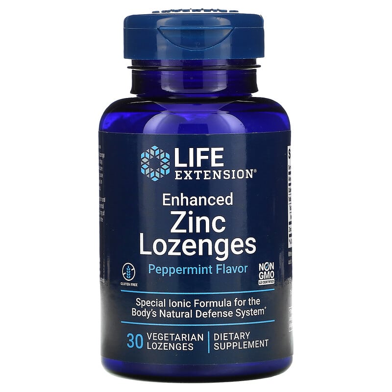 Life Extension Enhanced Zinc Lozenges (Peppermint)