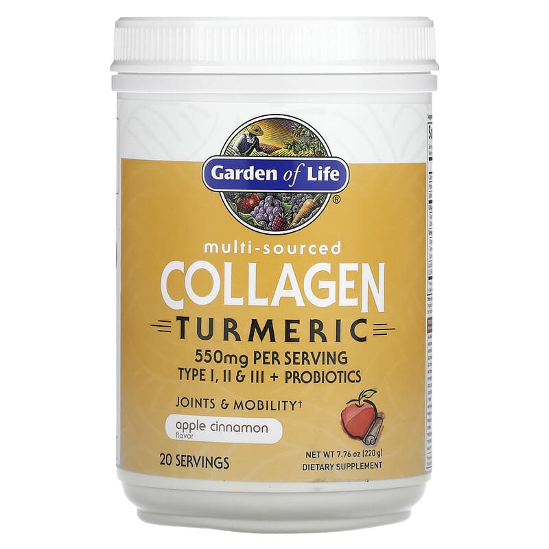 Garden of Life Multi-Sourced Collagen Turmeric Apple Cinnamon