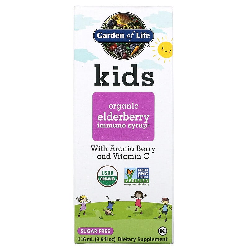 Garden of Life Kids Organic Elderberry Immune Syrup