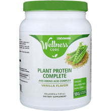 Load image into Gallery viewer, Life Extension Wellness Code Plant Protein Complete and Amino Acid Complex (Vanilla Flavor)
