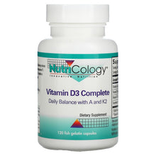 Load image into Gallery viewer, Nutricology Vitamin D3 Complete Daily Balance with A and K2
