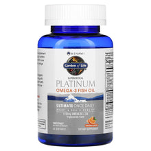 Load image into Gallery viewer, Minami Nutrition Garden of Life Supercritical Platinum Omega-3 Fish Oil Orange
