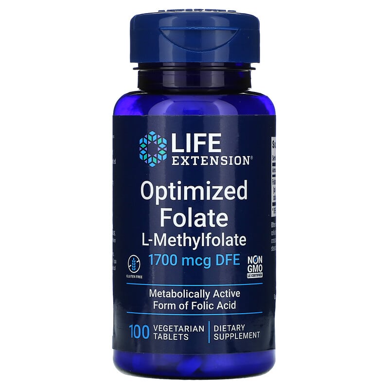 Life Extension Optimized Folate L-methylfolate 1700 mcg DFE