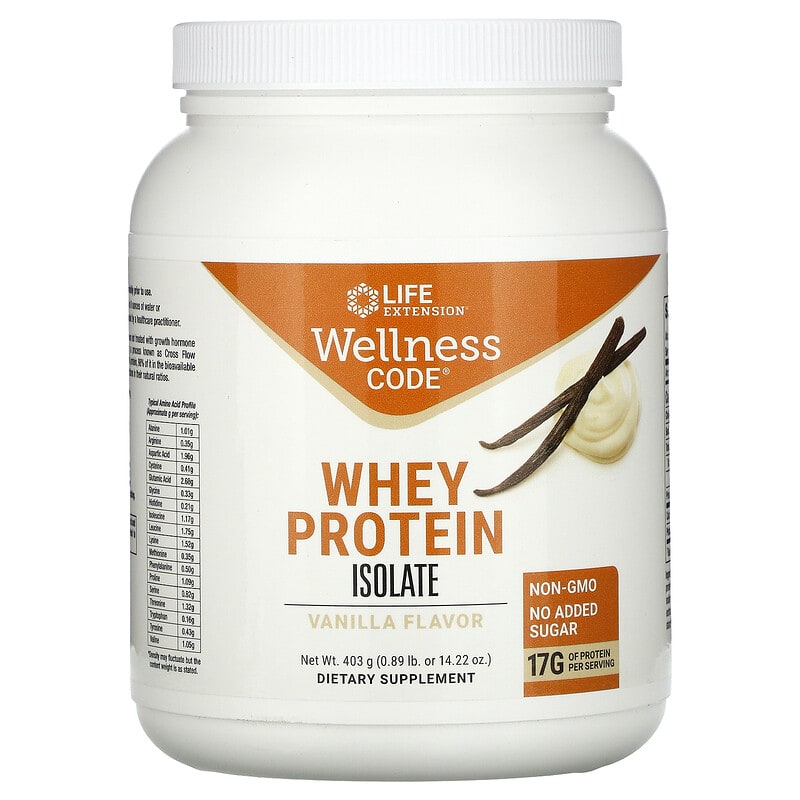 Life Extension Wellness Code Whey Protein Isolate (Vanilla)