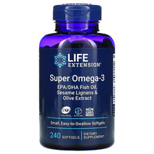 Load image into Gallery viewer, Life Extension Super Omega-3 EPA/DHA Fish Oil, Sesame Lignans &amp; Olive Extract
