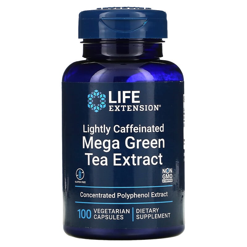 Life Extension Lightly Caffeinated Mega Green Tea Extract