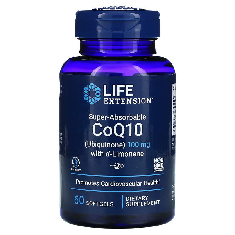 Life Extension Super-Absorbable CoQ10 (Ubiquinone) with d-Limonene 100 mg