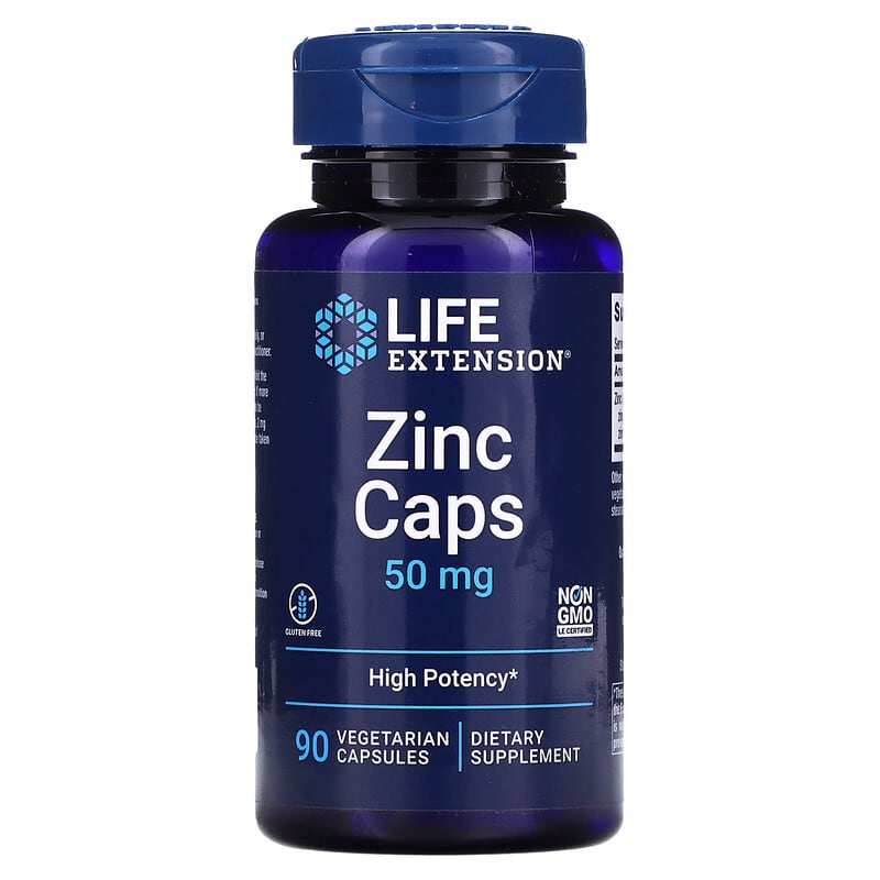 Life Extension Zinc Caps 50 mg