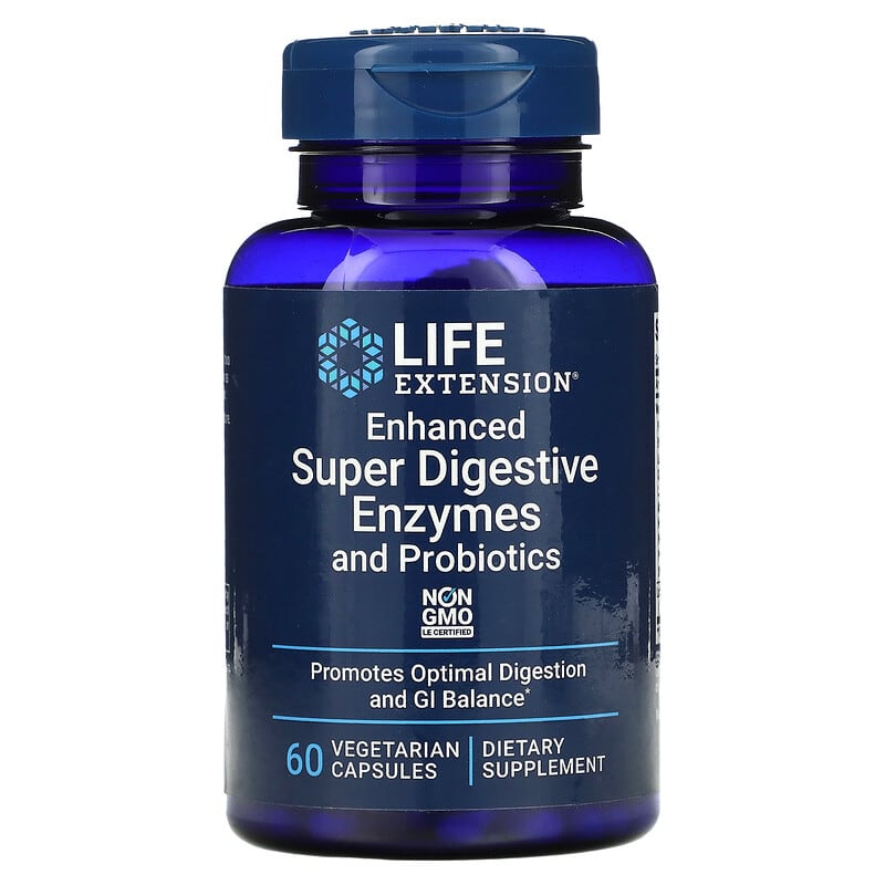 Life Extension Enhanced Super Digestive Enzymes and Probiotics