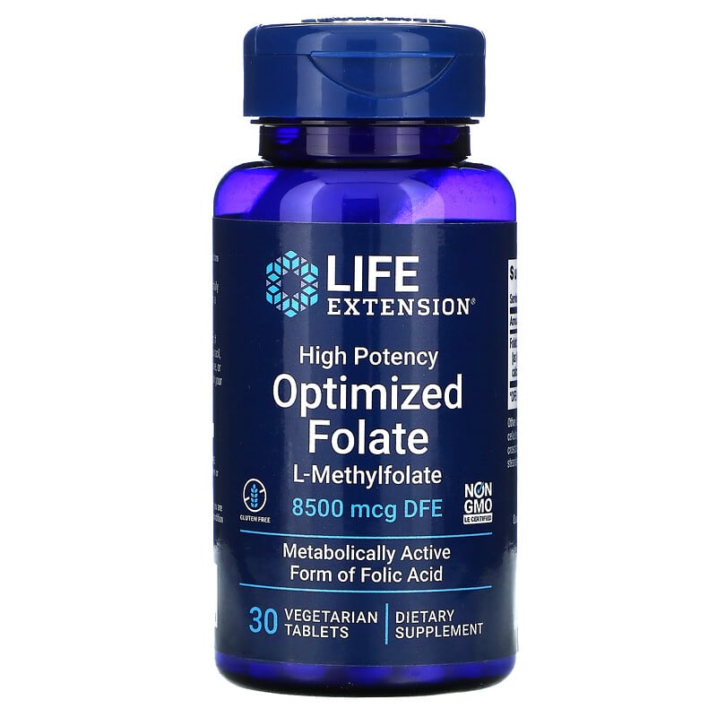 Life Extension High Potency Optimized Folate 8500 mcg DFE