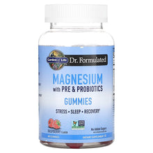 Load image into Gallery viewer, Garden of Life Magnesium with Pre &amp; Probiotics Gummies
