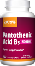 Load image into Gallery viewer, Jarrow Formulas Pantothenic Acid B5 500 mg
