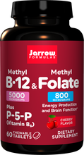 Load image into Gallery viewer, Jarrow Formulas Methyl B-12 &amp; Methyl Folate Cherry
