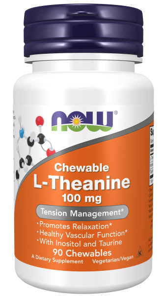 NOW Foods L-Theanine 100 mg Chewables