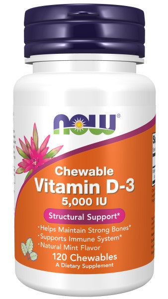 NOW Foods Vitamin D-3 5000 IU Chewables