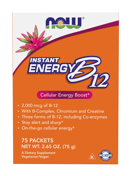 NOW Foods Instant Energy B-12 (2,000 mcg of B-12 per packet)