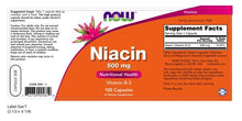 Load image into Gallery viewer, NOW Foods Niacin 500 mg
