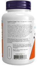 Load image into Gallery viewer, NOW Foods Acetyl-L-Carnitine 500 mg
