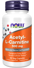 Load image into Gallery viewer, NOW Foods Acetyl-L-Carnitine 500 mg
